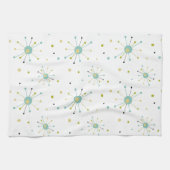 Atomzeitalter Sternexplosion und Dots Moderne Mitt Geschirrtuch (Horizontal)