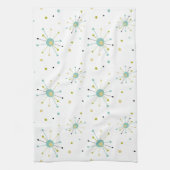 Atomzeitalter Sternexplosion und Dots Moderne Mitt Geschirrtuch (Vertikal)