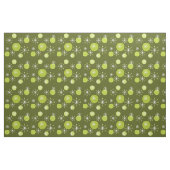 Atomzeitalter Sternexplosionen Olive Green Stoff (Yard (91,4 cm))