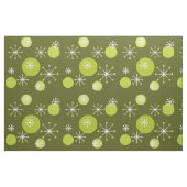 Atomzeitalter Sternexplosionen Olive Green Stoff (Fat Quarter (45,7 x 55,9 cm))