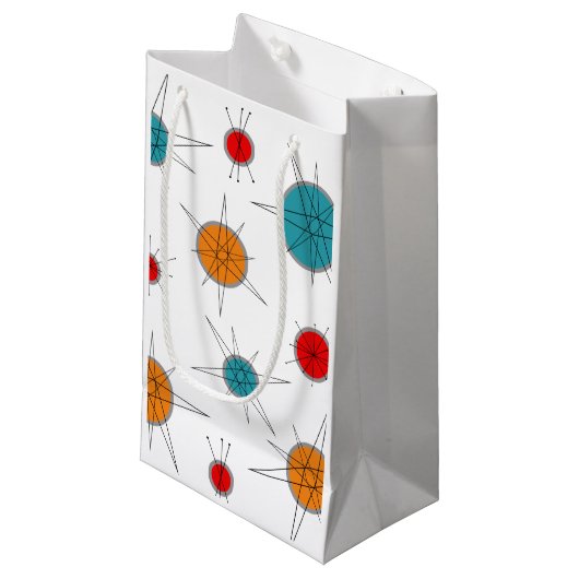 Atomzeitenrückstrahler Kleine Geschenktüte (Vorderseite Schrägansicht)