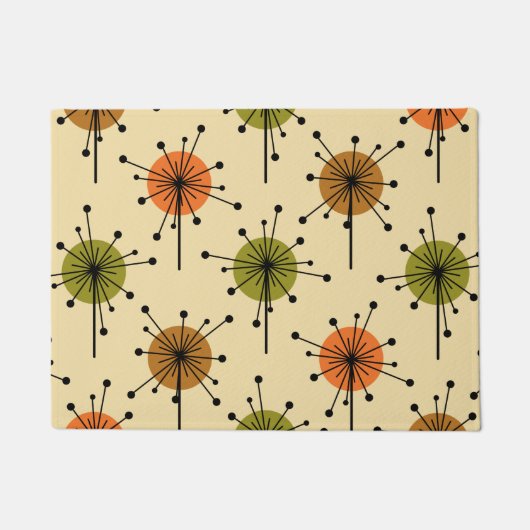 Atomzeitensputnik-Sternexplosion Blume Erdsonden Fußmatte (Vorderseite)