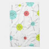 Atomzeitfarbenfrohe Planeten Geschirrtuch (Vertikal)