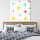 Atomzeitfarbenfrohe Planeten Leinwanddruck (Insitu (Schlafzimmer))