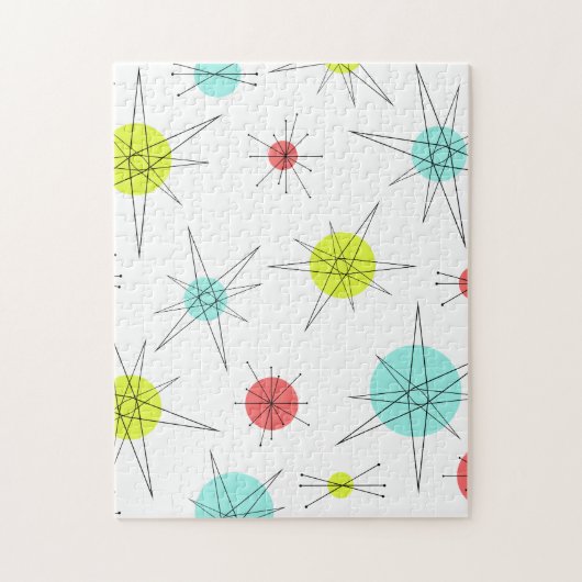 Atomzeitfarbenfrohe Planeten Puzzle (Vertikal)