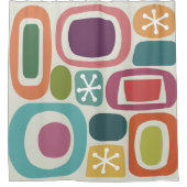 Atomzeitfieldstones farbig duschvorhang (Vorderseite)