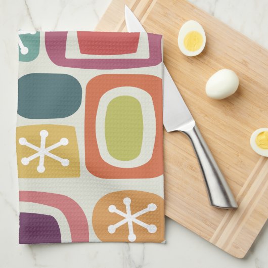 Atomzeitfieldstones farbig geschirrtuch (Viertel Falte)