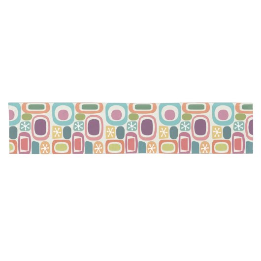 Atomzeitfieldstones farbig kurzer tischläufer (Horizontal)