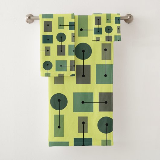 Atomzeitgenössische einfache Formen Badhandtuch Set (Insitu)