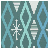 Atomzeitkolumnen Aquamarin Stoff (Nahaufnahme)