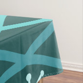 Atomzeitkolumnen Aquamarin Tischdecke (Beispiel)