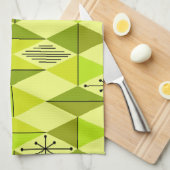 Atomzeitkunde Diamanten Chartreuse Geschirrtuch (Viertel Falte)