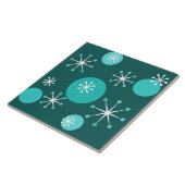 Atomzeitliche Sternexplosionen Aquamarin Fliese (Seite)