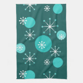 Atomzeitliche Sternexplosionen Aquamarin Geschirrtuch (Vertikal)