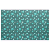 Atomzeitliche Sternexplosionen Aquamarin Stoff (Yard (91,4 cm))