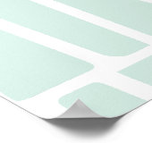 Atomzeitmitte Abstrakte Formen Sterne Poster (Ecke)