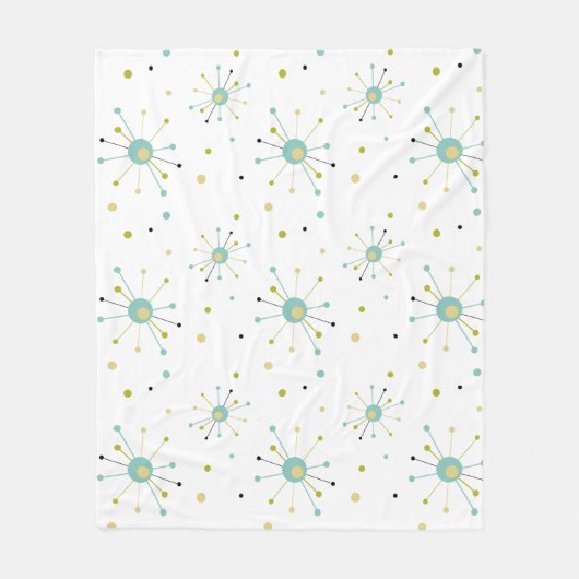 Atomzeitmuster Moderne Sternexplosion Mitte des Ja Fleecedecke (Vorderseite)