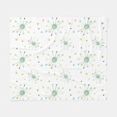 Atomzeitmuster Moderne Sternexplosion Mitte des Ja Fleecedecke (Vorderseite (Horizontal))