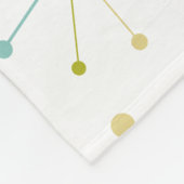 Atomzeitmuster Moderne Sternexplosion Mitte des Ja Fleecedecke (Ecke)