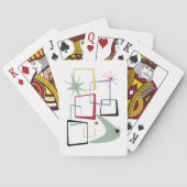 Atomzeitplätze Stars Boomerang Mitte des Jahrhunde Spielkarten (Rückseite)