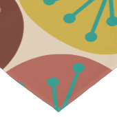 Atomzeitpunkte Mitte des Jahrhunderts Retro-Muster Kurzer Tischläufer (Ecke)