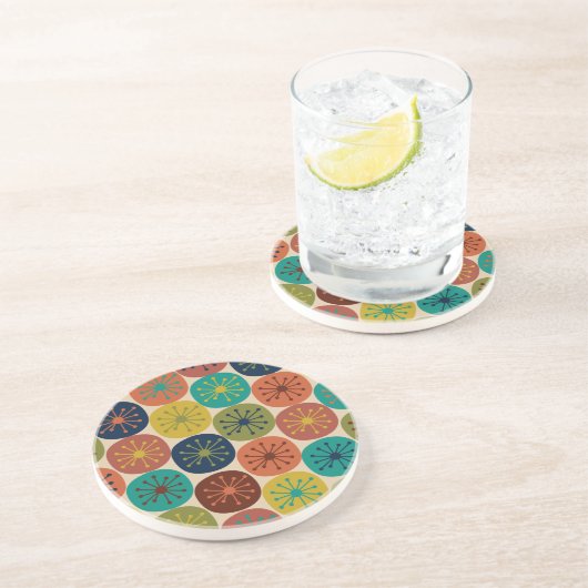 Atomzeitpunkte Mittelalter Modernes Muster Getränkeuntersetzer (Seite)