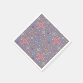 Atomzeitstars des mittleren Jahrhunderts Serviette (Ecke)