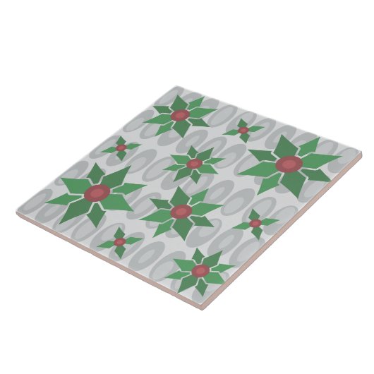 Atomzeitweilig Weihnachten Holly Silver Fliese (Seite)