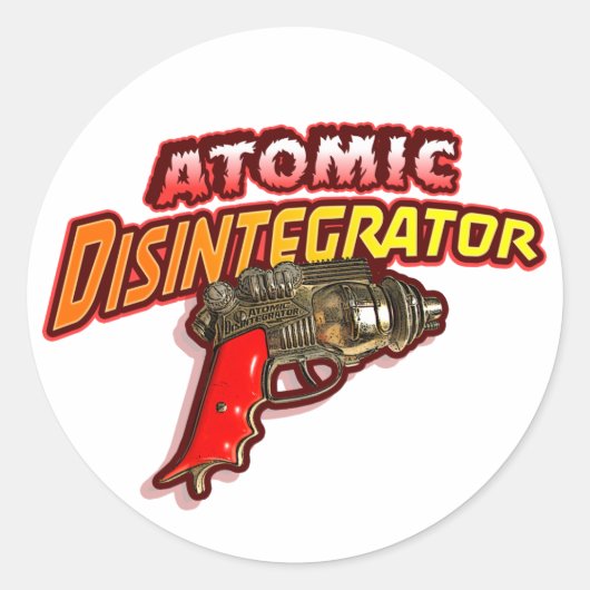 Atomzerstörer Runder Aufkleber (Vorderseite)