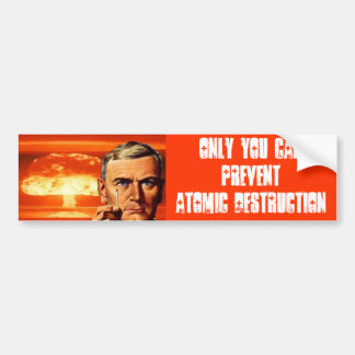 Atomzerstörung Autoaufkleber