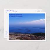 Atop Cadillac Mountain Postkarte (Vorne/Hinten)