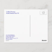 Atop Cadillac Mountain Postkarte (Rückseite)