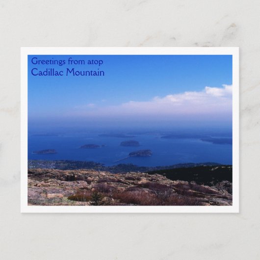 Atop Cadillac Mountain Postkarte (Vorderseite)