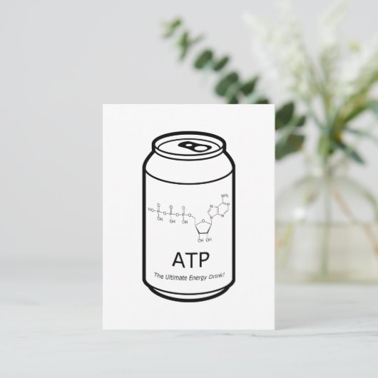 ATP Energy Drink Postkarte (Stehend Vorderseite)