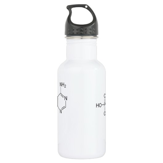 Atp-Molekül Edelstahlflasche (Rückseite)