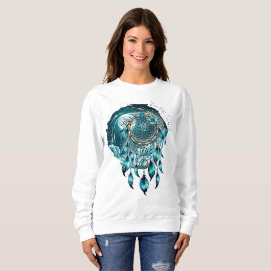Atrapasueños bajo la Luna Llena  Sweatshirt (Vorne ganz)
