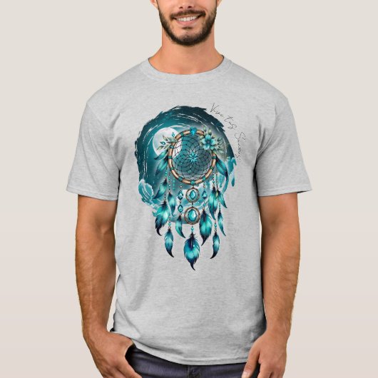 Atrapasueños bajo la Luna Llena  T-Shirt (Vorderseite)