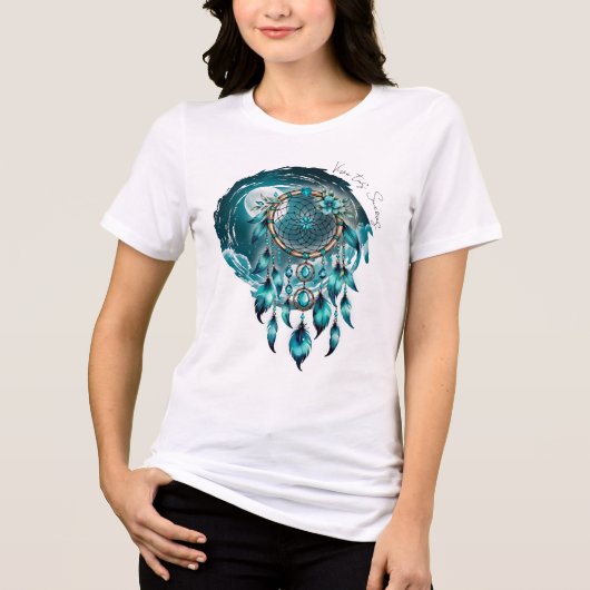 Atrapasueños bajo la Luna Llena  Tri-Blend Shirt (Vorderseite)