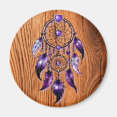 Atrapasueños corazón de Amatista Magnet (Vorne)