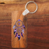 Atrapasueños corazón de Amatista Schlüsselanhänger (Rückseite)