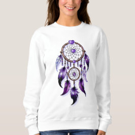 Atrapasueños corazón de Amatista Sweatshirt