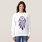 Atrapasueños corazón de Amatista Sweatshirt (Vorne ganz)