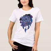 Atrapasueños en noche estrellada Tri-Blend shirt (Vorderseite)