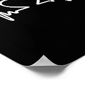 Atrial Fibrillation American Heart Disease Awarene Poster (Ecke)