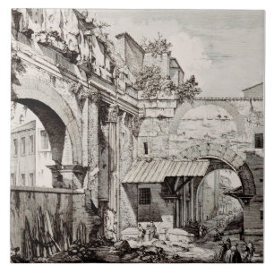 Atrium des Portico Octavia in Rom Fliese