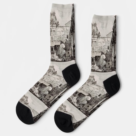 Atrium des Portico Octavia in Rom Socken (Linkes Detail)