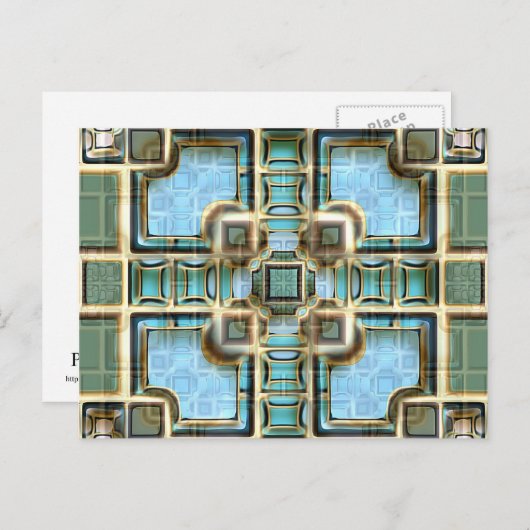 Atrium Pool Postkarte (Vorne/Hinten)