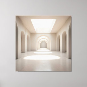 Atrium with Skylight Opening Leinwanddruck