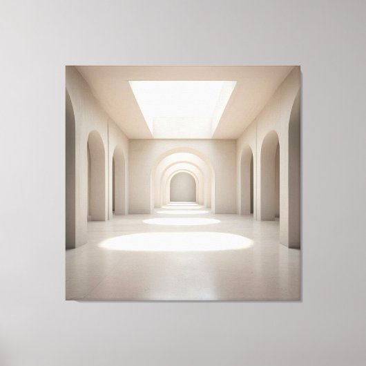 Atrium with Skylight Opening Leinwanddruck (Vorderseite)