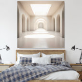 Atrium with Skylight Opening Leinwanddruck (Insitu (Schlafzimmer))